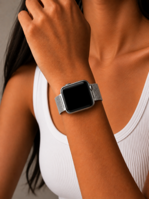 Meshloop Magnetic Bracelet - Silver